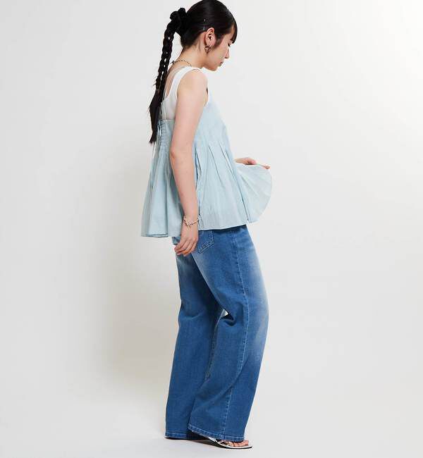 Soffitto「インド綿タックフレアーキャミブラウス」|シャツ・ブラウス|