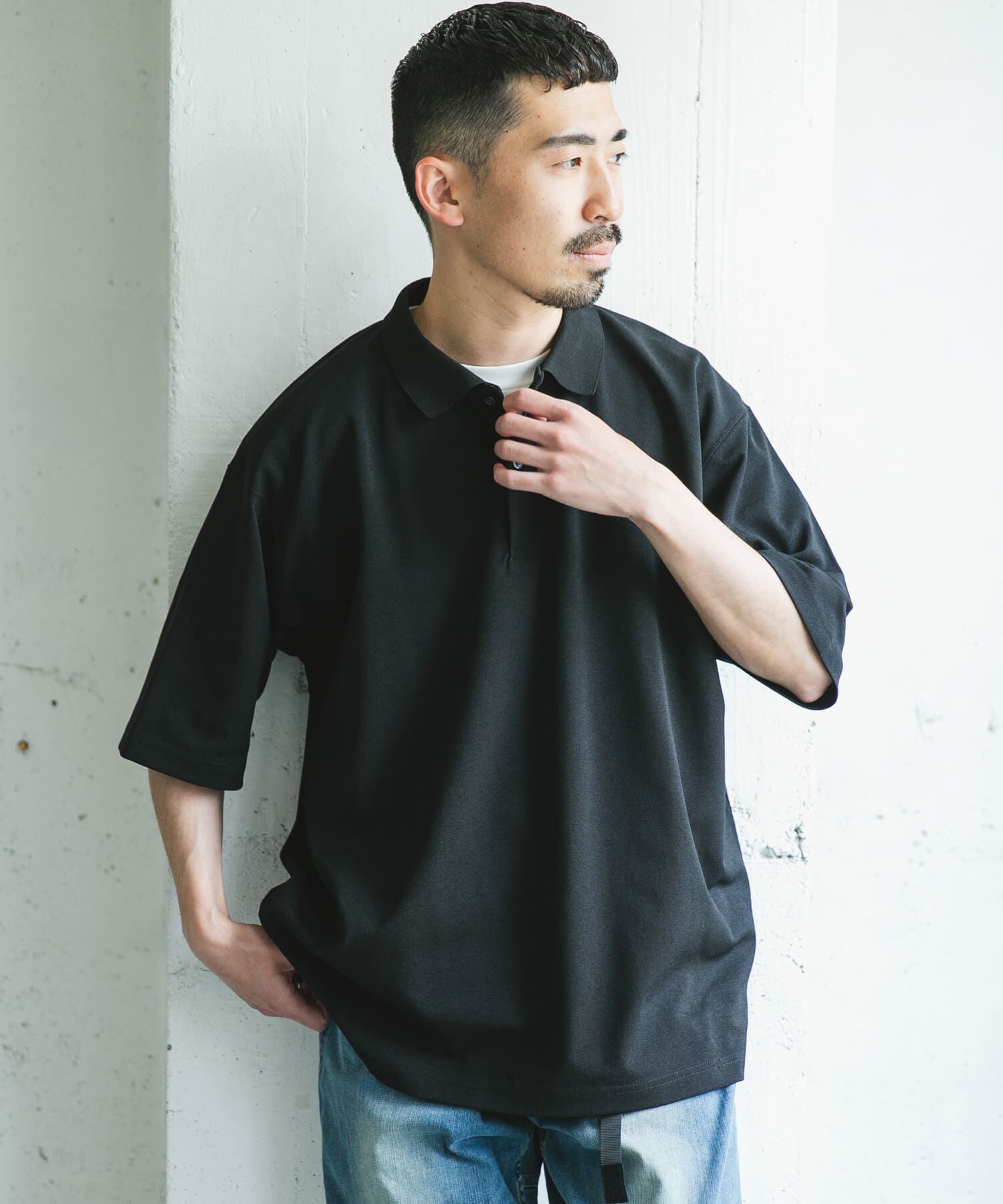 URBAN RESEARCH DOORS「『XLｻｲｽﾞ/WEB限定』『吸水速乾/接触冷感/ｲｰｼﾞｰｹｱ』ｸｲｯｸﾄ  」|ポロシャツ|