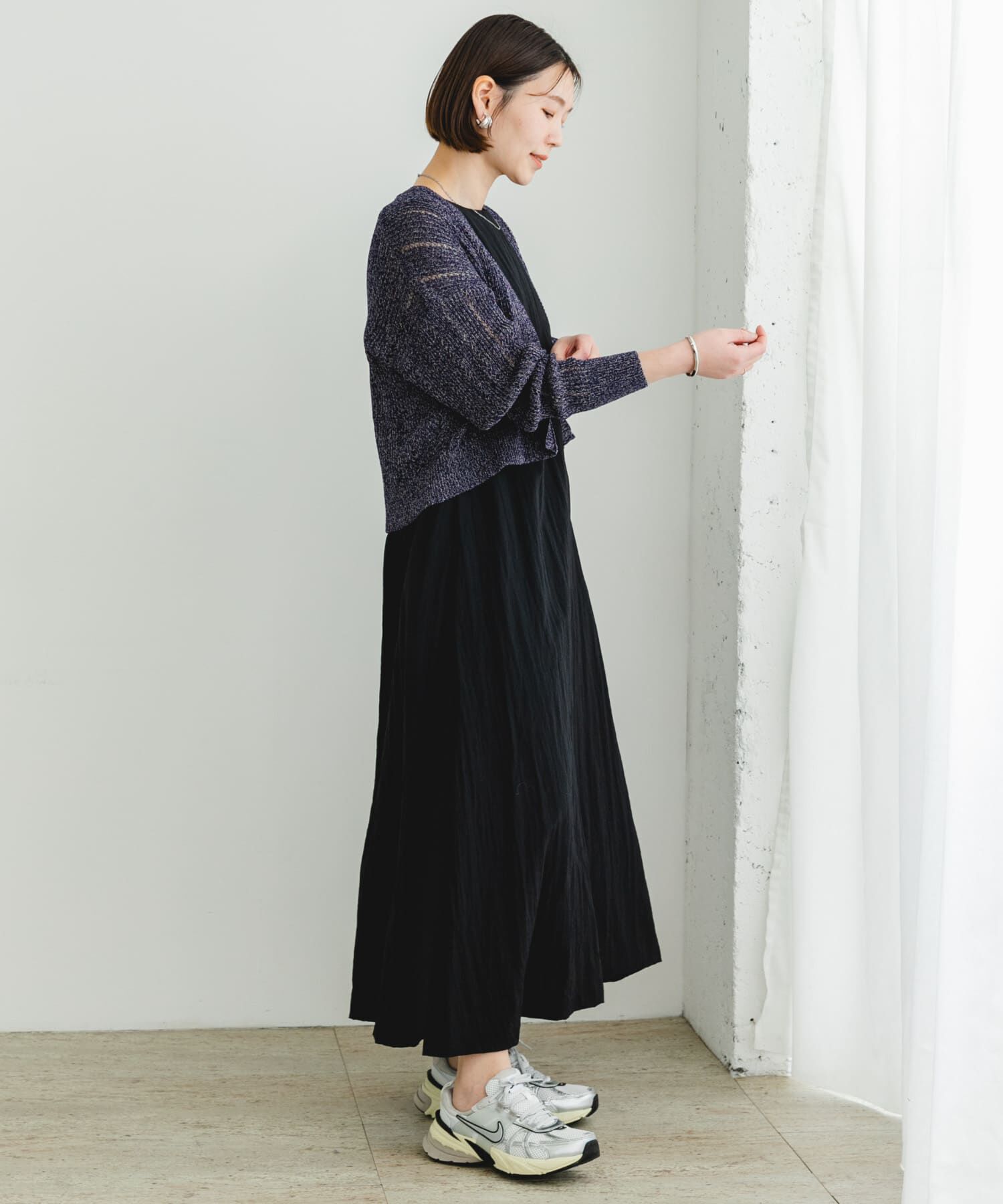 URBAN RESEARCH ROSSO「F by ROSSO　透かし編みショートカーディガン」|カーディガン|