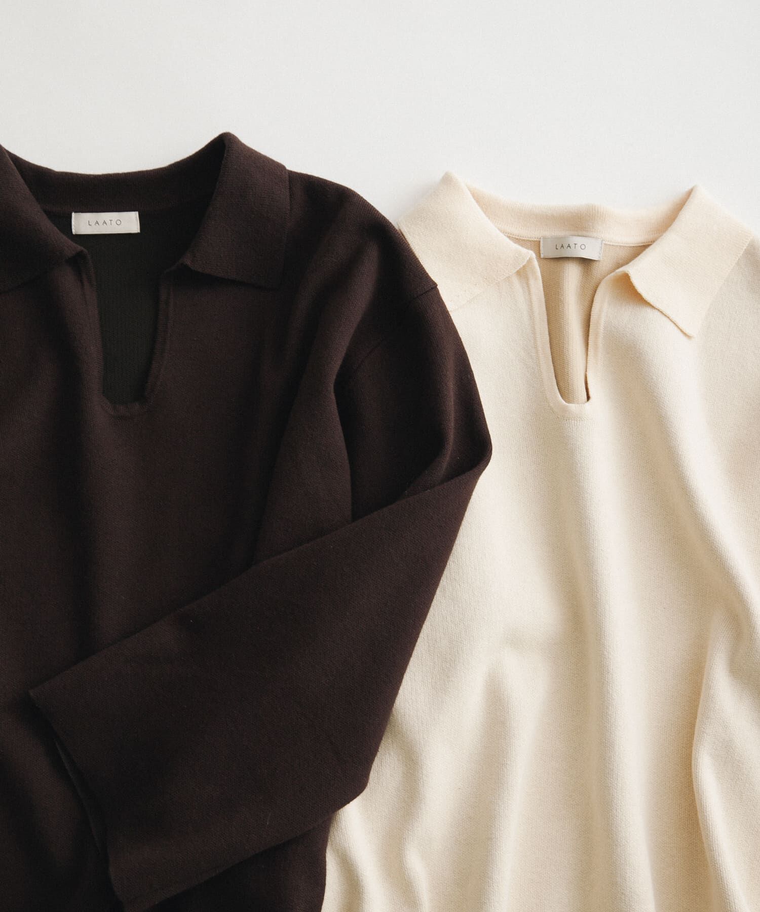LAATO「sweat style polo knit」|ニット・セーター|