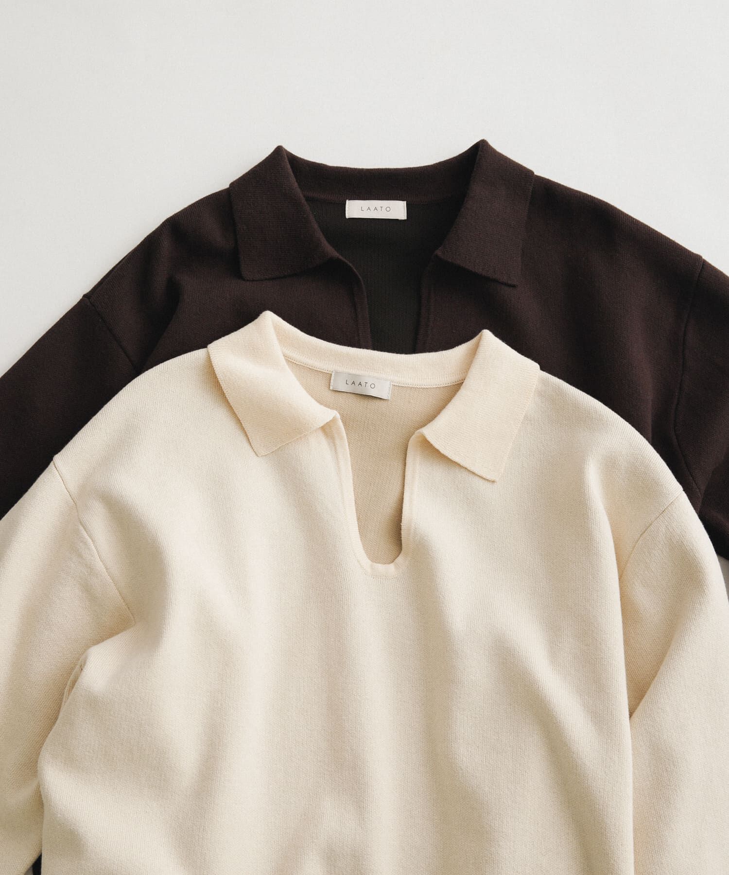 LAATO「sweat style polo knit」|ニット・セーター|
