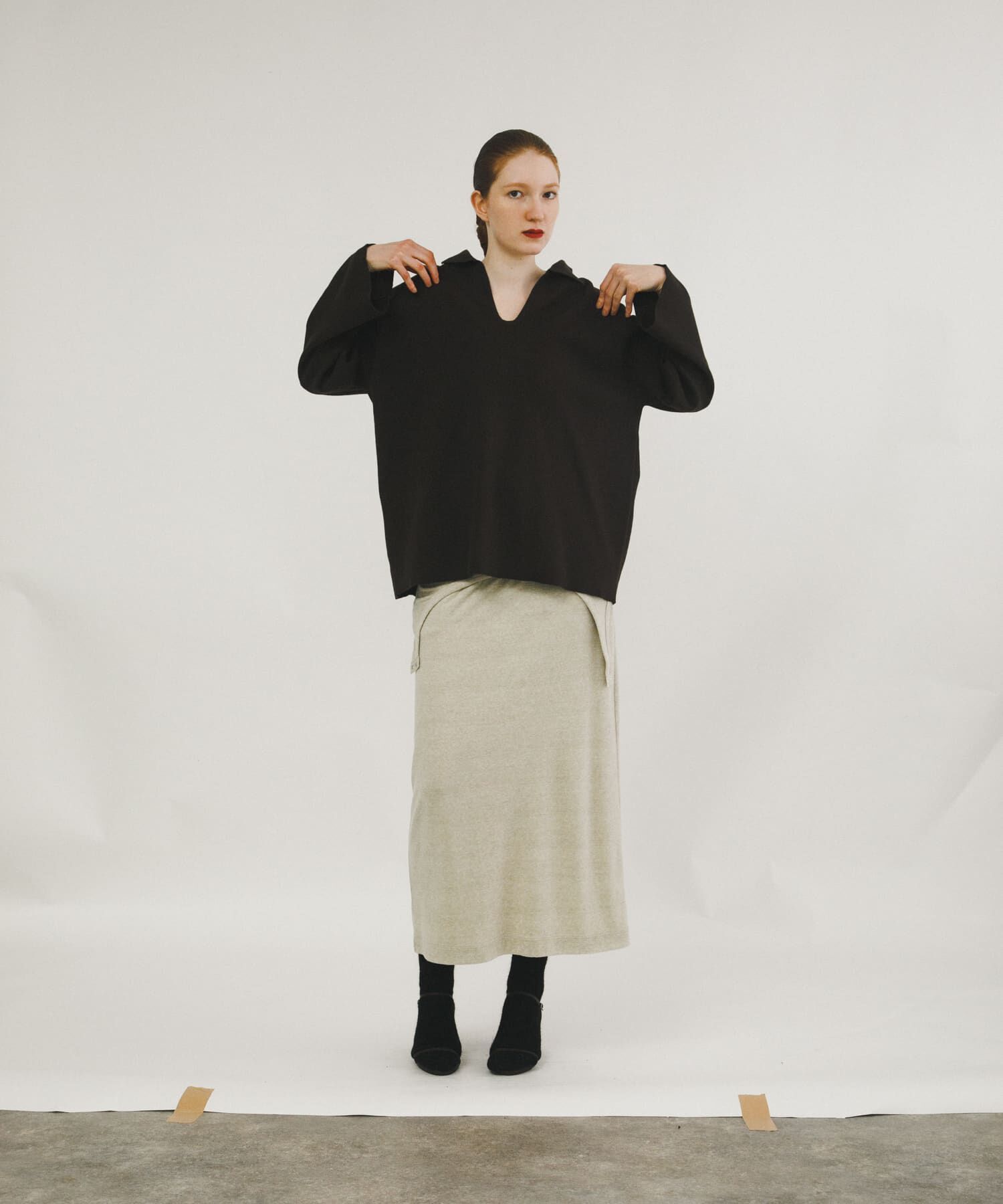 LAATO「sweat style polo knit」|ニット・セーター|