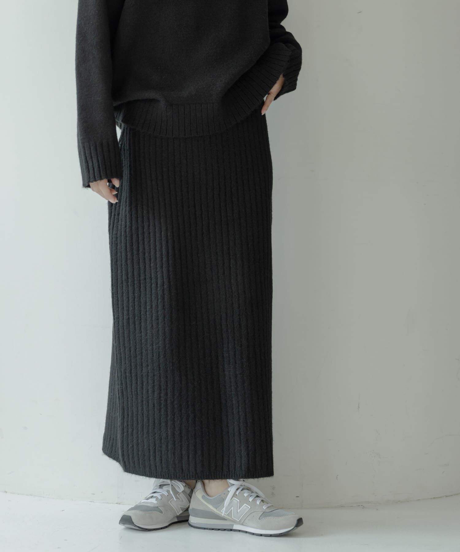 WEB限定』モックネックニット×スカートセットアップ（Sonny Label