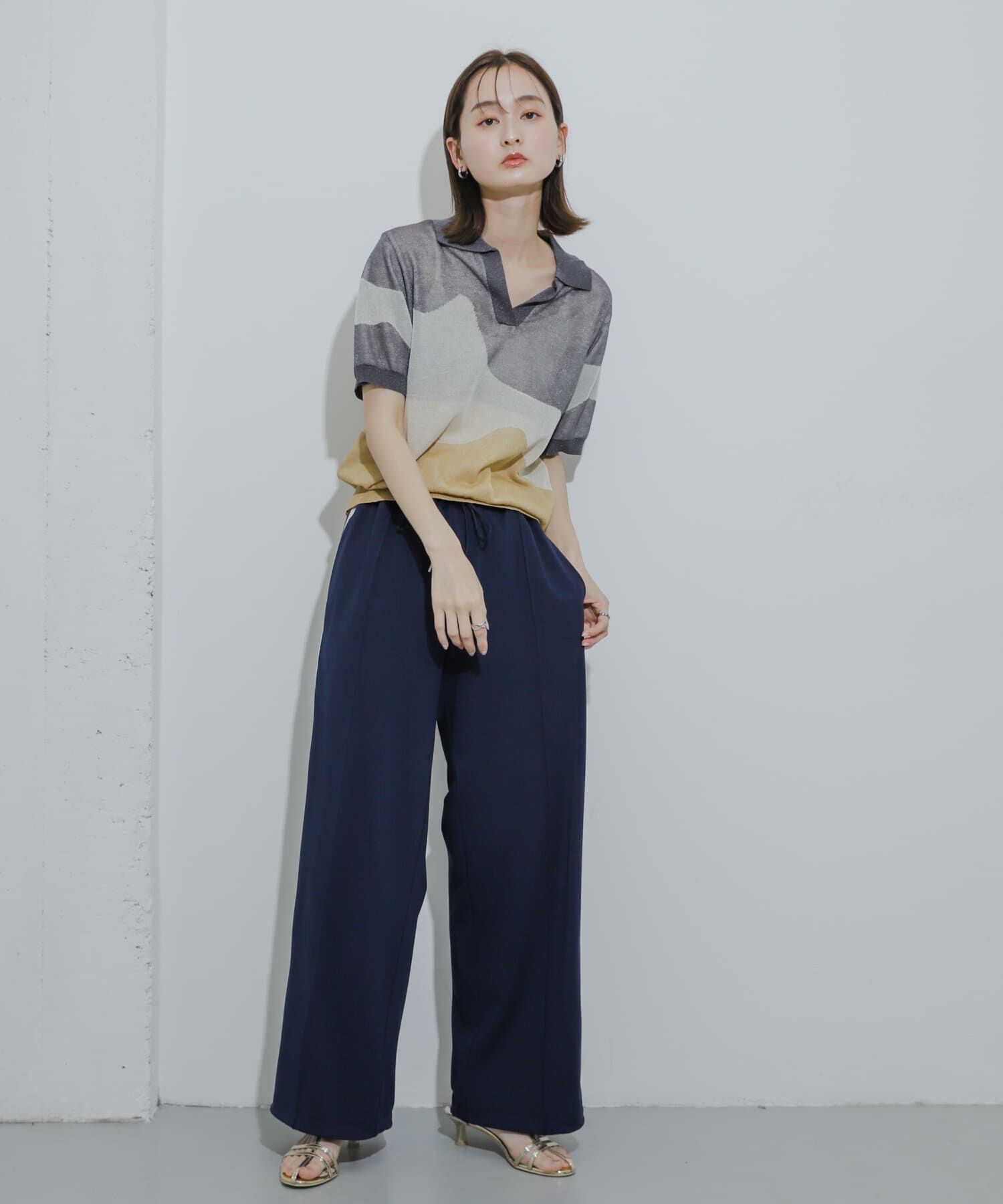 SENSE OF PLACE by URBAN RESEARCH「ニュアンスジャガードシアーセーター」|Tシャツ・カットソー|