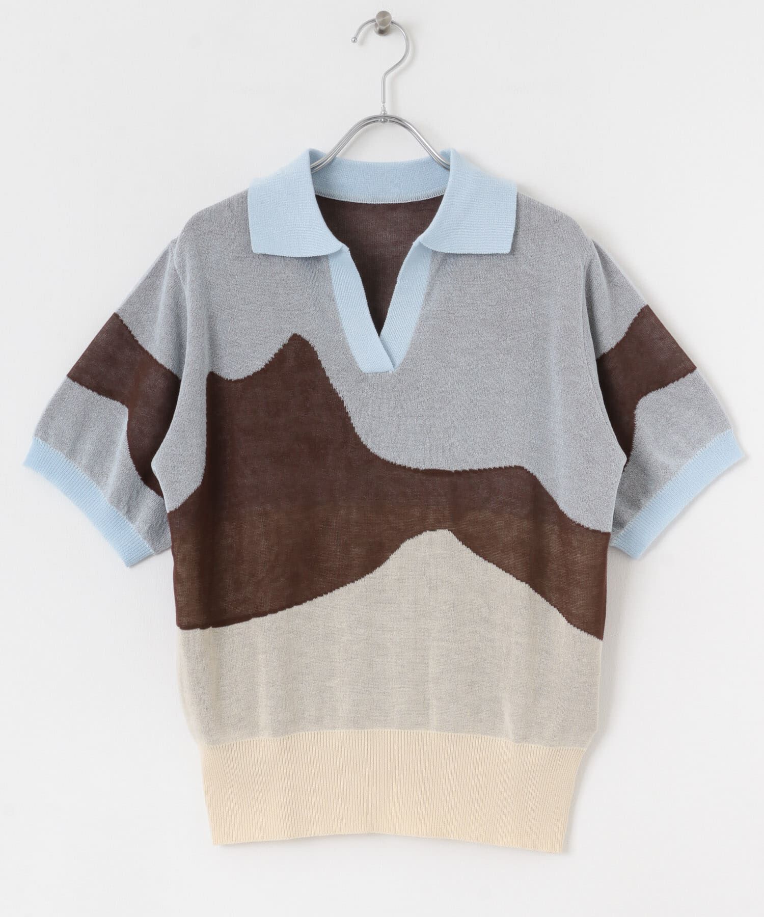 SENSE OF PLACE by URBAN RESEARCH「ニュアンスジャガードシアーセーター」|Tシャツ・カットソー|