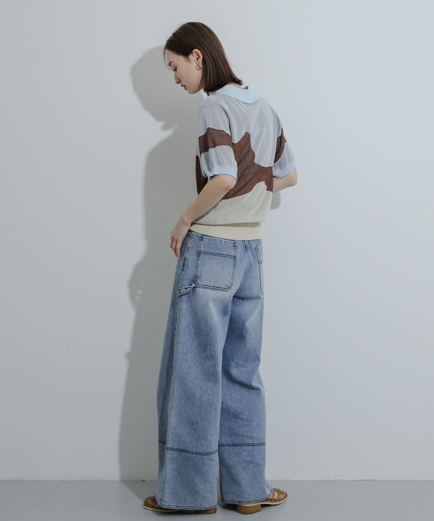 SENSE OF PLACE by URBAN RESEARCH「ニュアンスジャガードシアーセーター」|Tシャツ・カットソー|