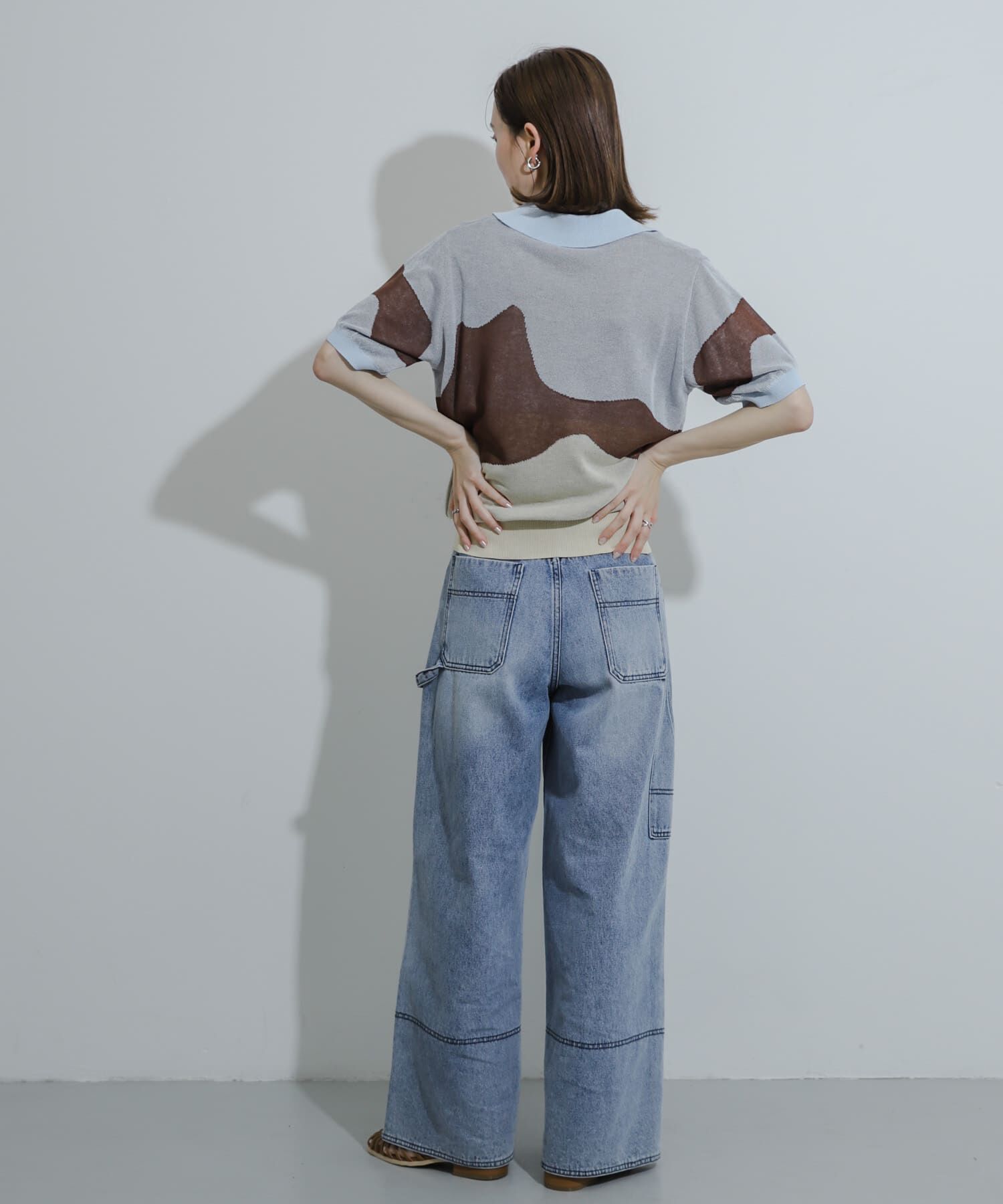 SENSE OF PLACE by URBAN RESEARCH「ニュアンスジャガードシアーセーター」|Tシャツ・カットソー|