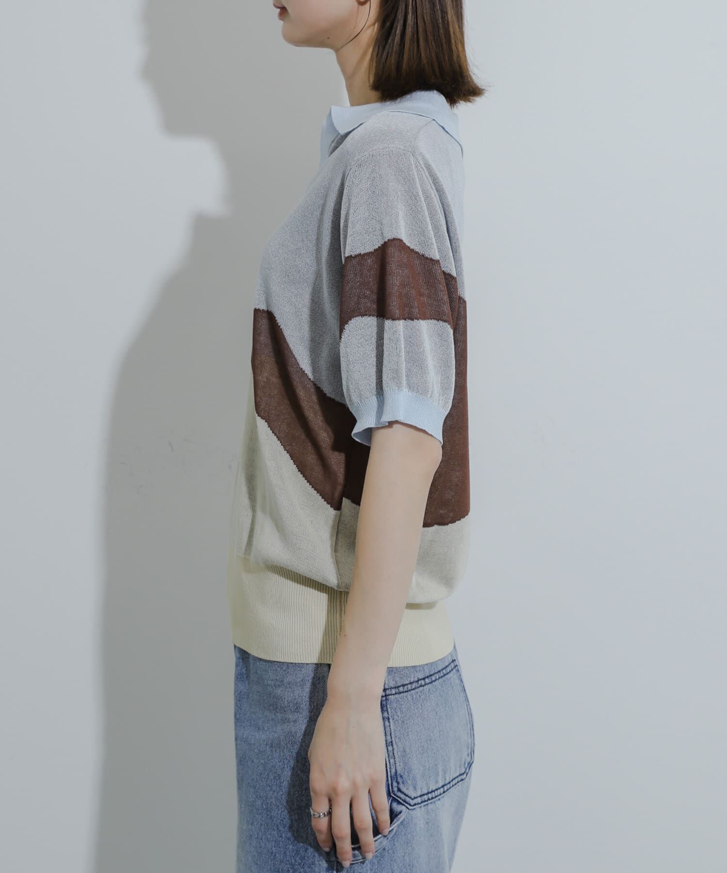 SENSE OF PLACE by URBAN RESEARCH「ニュアンスジャガードシアーセーター」|Tシャツ・カットソー|