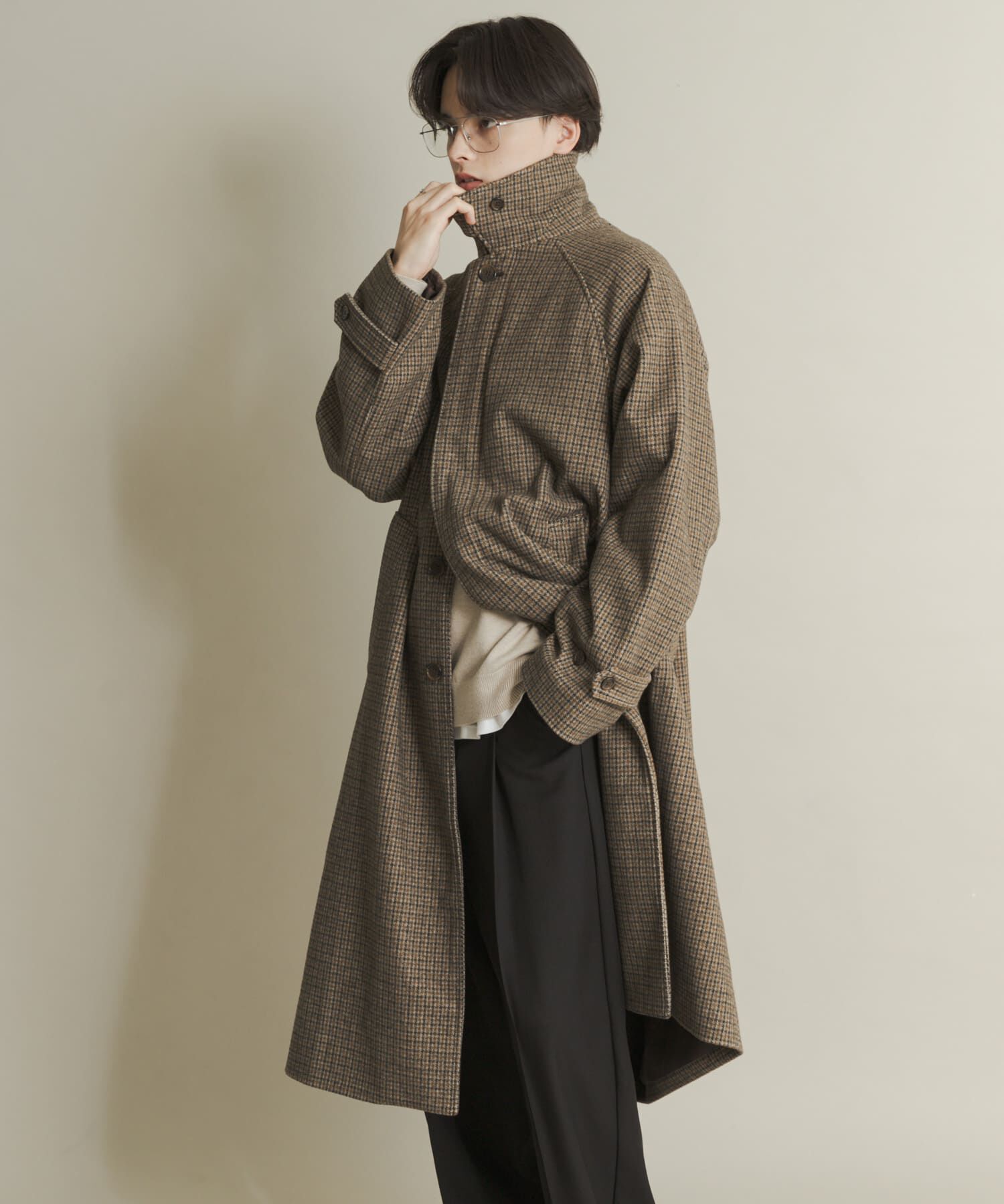 SENSE OF PLACE by URBAN RESEARCH「『ユニセックス』バルマカーンルーズコート」|ノーカラーコート|