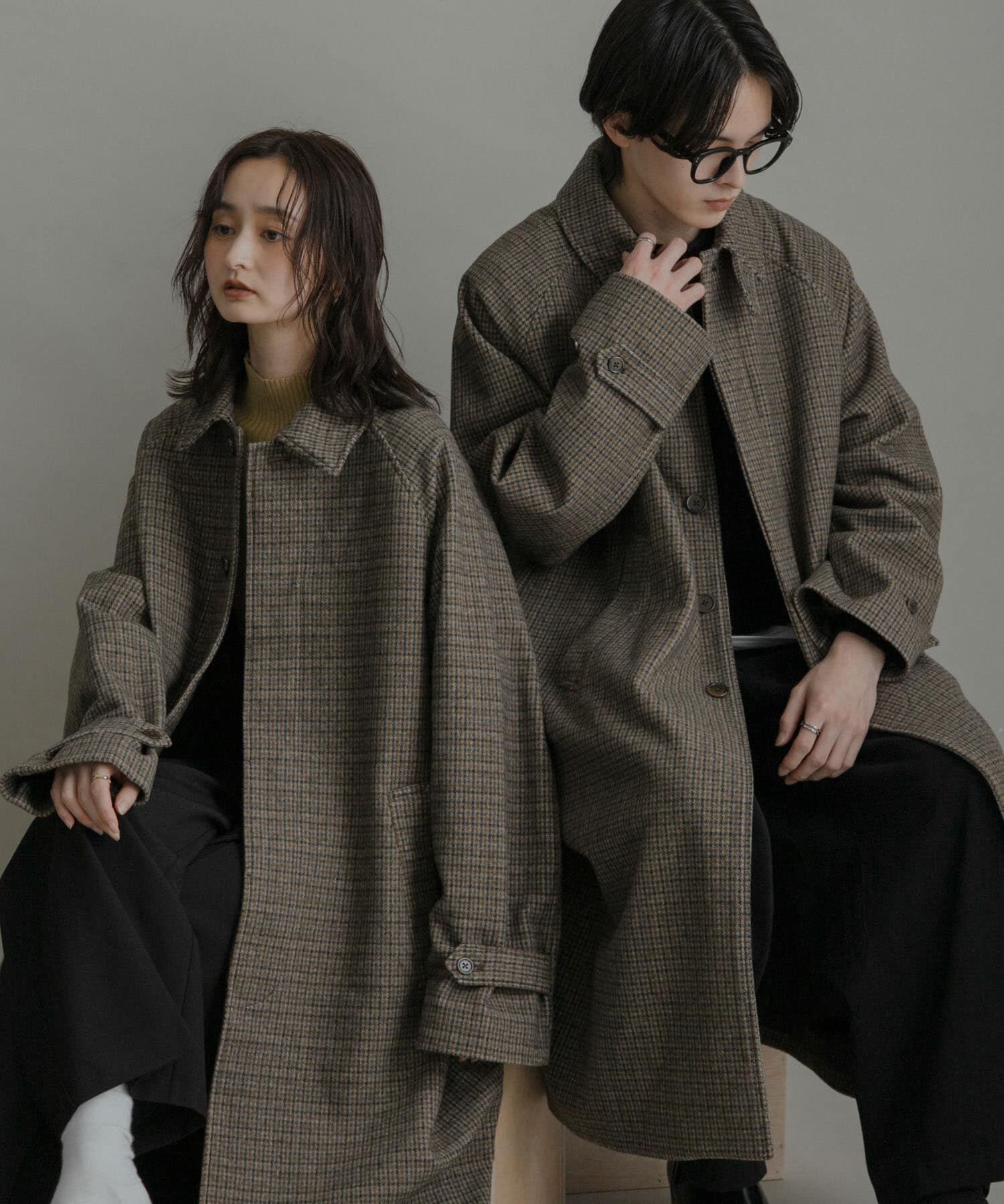 SENSE OF PLACE by URBAN RESEARCH「『ユニセックス』バルマカーンルーズコート」|ノーカラーコート|