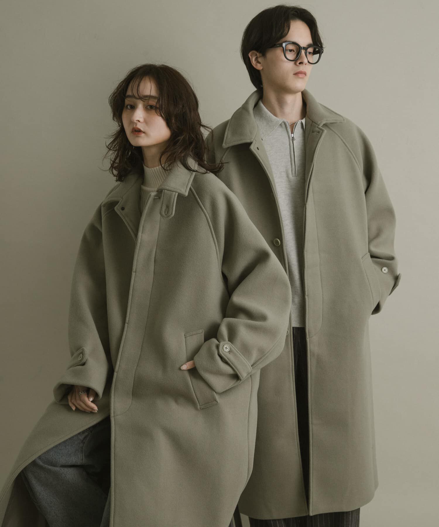 SENSE OF PLACE by URBAN RESEARCH「『ユニセックス』バルマカーンルーズコート」|ノーカラーコート|ベージュ