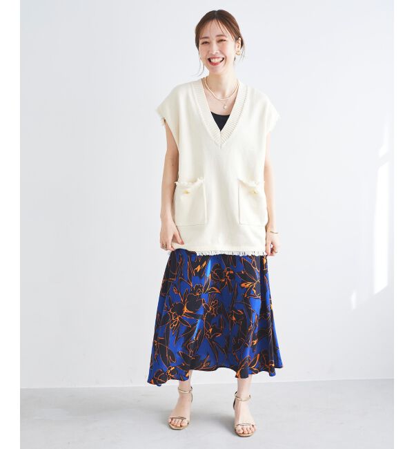 le.coeur blanc「IPEKER プリントフレアスカート」|フレア|