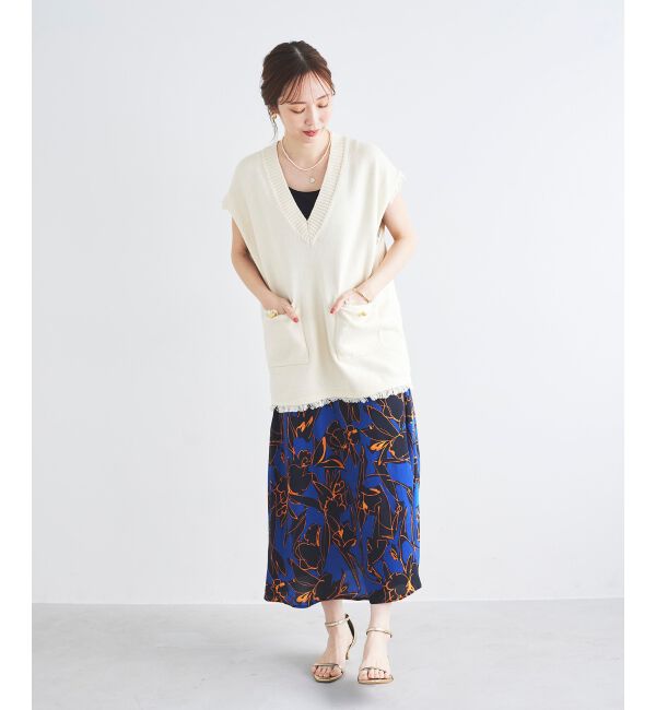 le.coeur blanc「IPEKER プリントフレアスカート」|フレア|