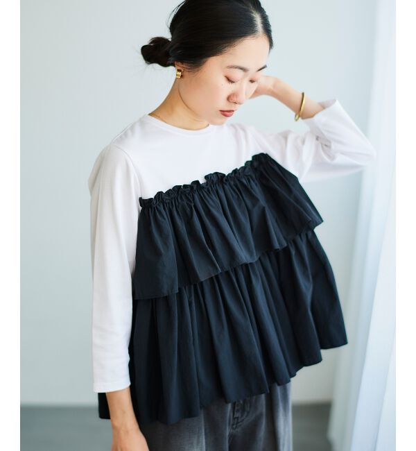 le.coeur blanc「ビスチェライクドッキングプルオーバー」|Tシャツ・カットソー|