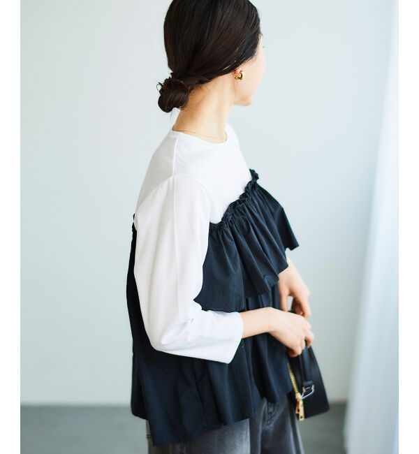 le.coeur blanc「ビスチェライクドッキングプルオーバー」|Tシャツ・カットソー|