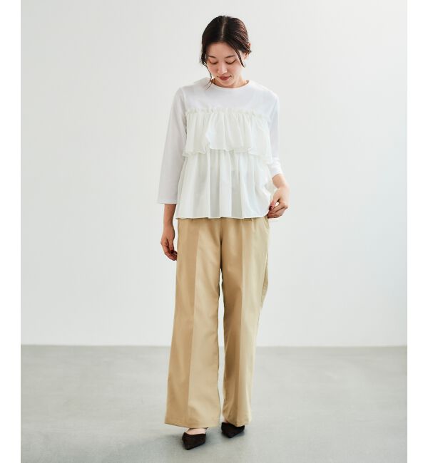 le.coeur blanc「ビスチェライクドッキングプルオーバー」|Tシャツ・カットソー|