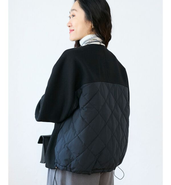  「ウール&times;ダウンキリカエジャケット」|その他|ブラック