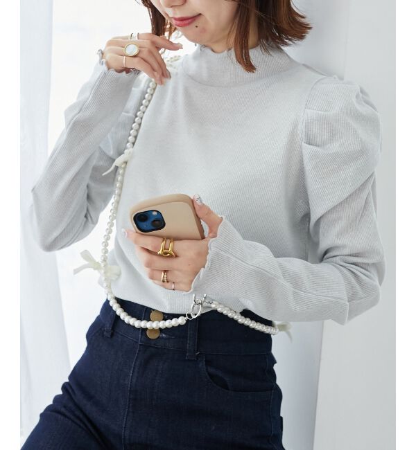 MAJESTICLEGON「Ladyライクパワショルトップス」|Tシャツ・カットソー|オフ