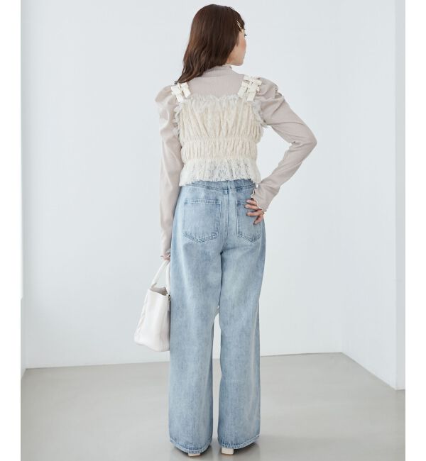 MAJESTICLEGON「Ladyライクパワショルトップス」|Tシャツ・カットソー|