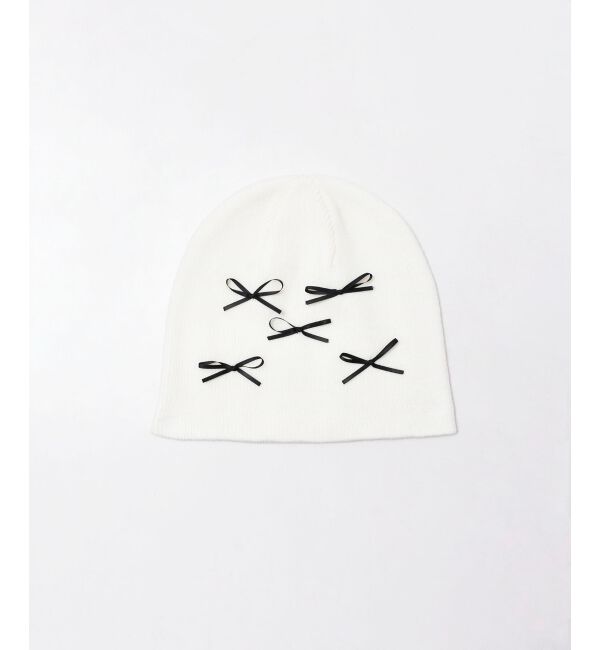 MAJESTICLEGON「ハローキティ プチリボンニットCAP」|キャップ・キャスケット|