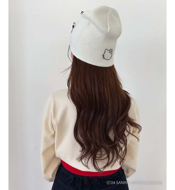 MAJESTICLEGON「ハローキティ プチリボンニットCAP」|キャップ・キャスケット|
