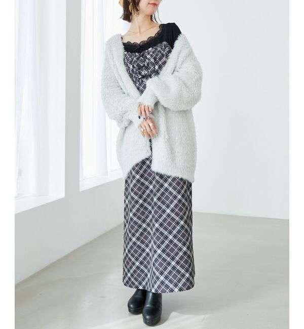 MAJESTICLEGON「ローズリボン付長袖カットトップス」|Tシャツ・カットソー|