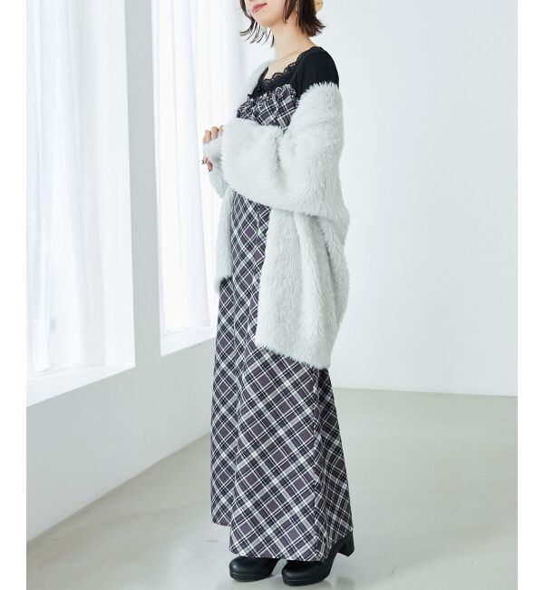 MAJESTICLEGON「ローズリボン付長袖カットトップス」|Tシャツ・カットソー|