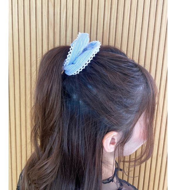  「ストライプシュシュ」|ヘアゴム・シュシュ|