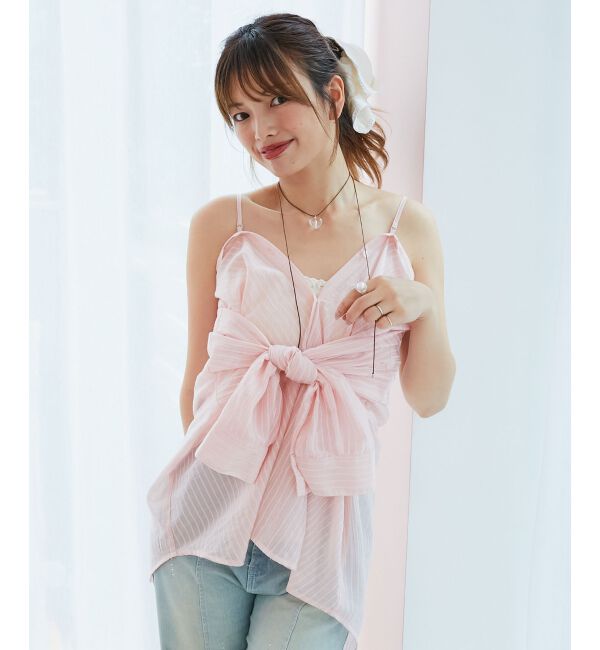  「2wayミディシャツ」|シャツ・ブラウス|ピンク