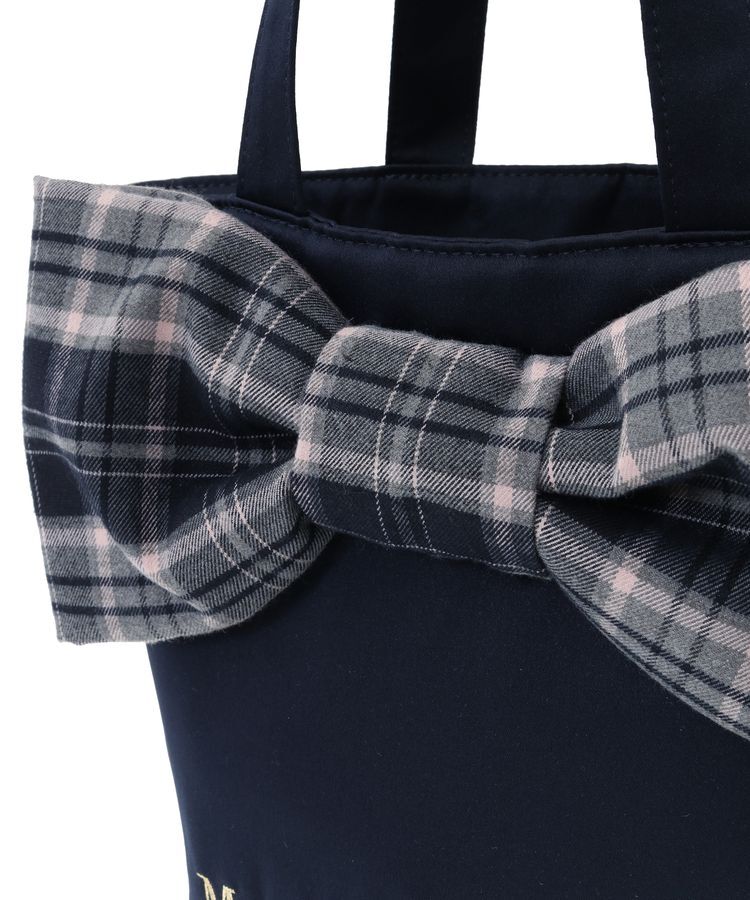Maison de FLEUR「チェックリボンサテントートバッグ」|トートバッグ|