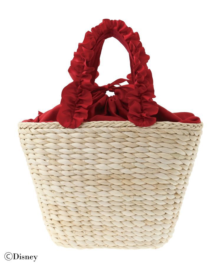 Maison de FLEUR「Minnie Mouse/フリルハンドルカゴバッグ」|ハンドバッグ|