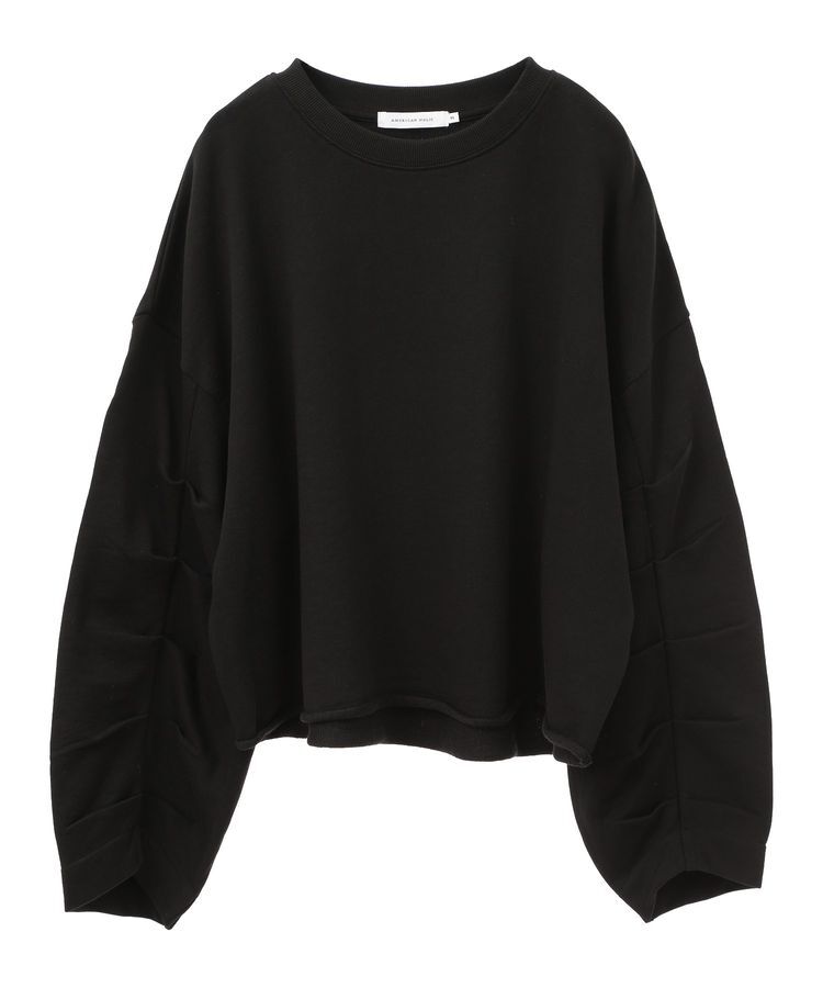 AMERICAN HOLIC「ミニ裏毛タックスリーブショートプルオーバー1」|スウェット・ジャージ|