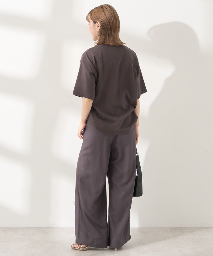 AMERICAN HOLIC「接触冷感リネンブレンドタックワイドパンツ」|その他|