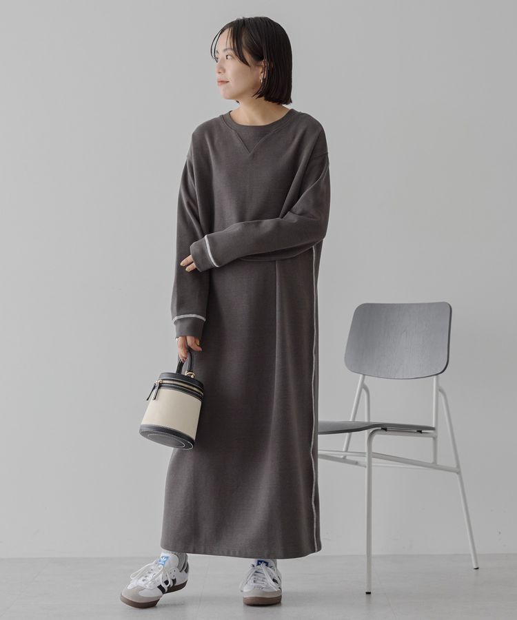 AMERICAN HOLIC「スムース起毛ボックスシルエットワンピース」|ワンピース|