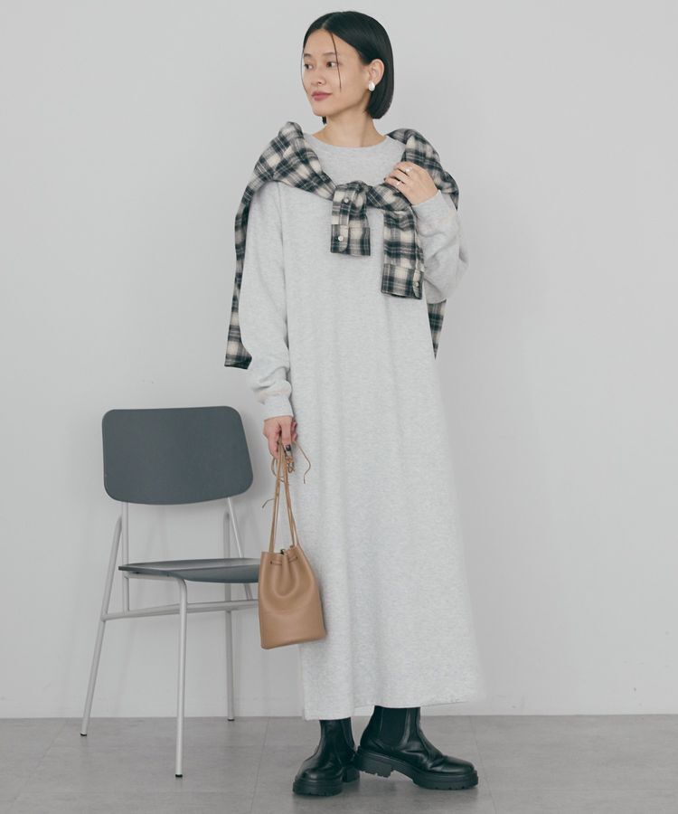 AMERICAN HOLIC「スムース起毛ボックスシルエットワンピース」|ワンピース|