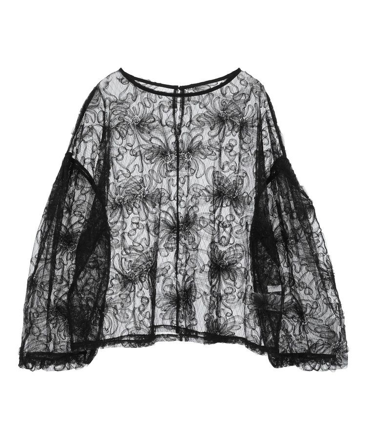 Green Parks「チュールレイヤードブラウス」|シャツ・ブラウス|