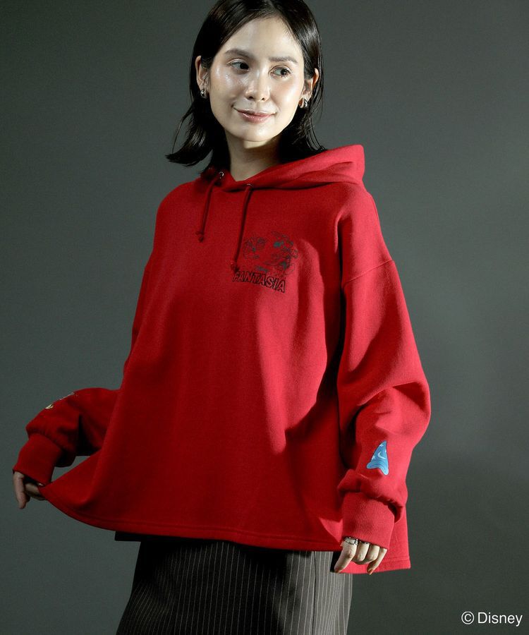 Green Parks「FANTASIA/ワンポイントプリントパーカー」|スウェット・ジャージ|Red