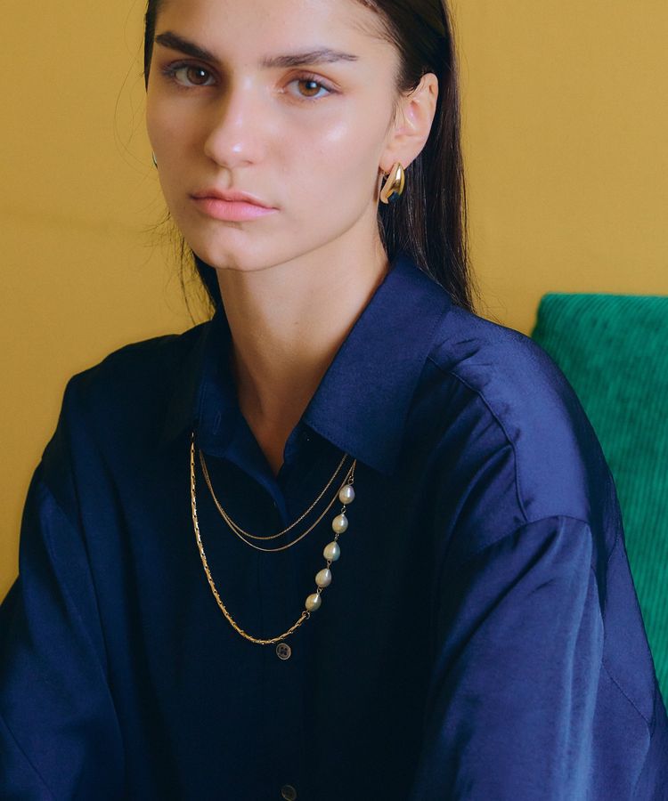 YECCA VECCA「マルチway淡水パールチェーンネックレス」|ネックレス|Gold