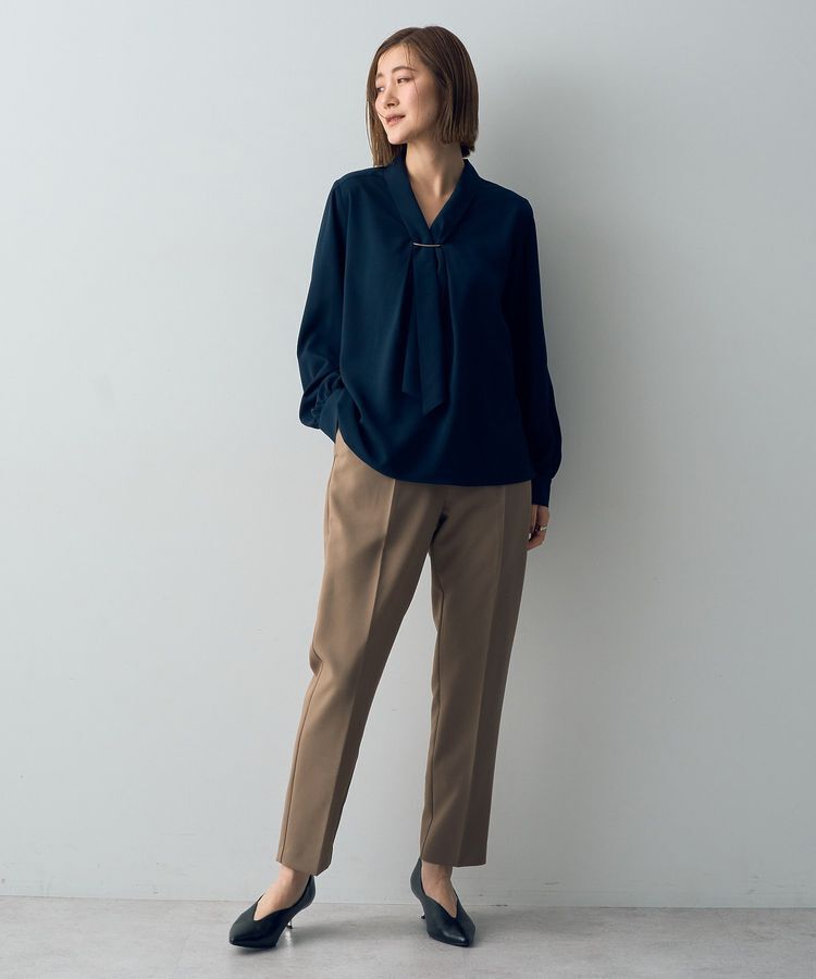 YECCA VECCA「メタルバーボウタイブラウス」|シャツ・ブラウス|