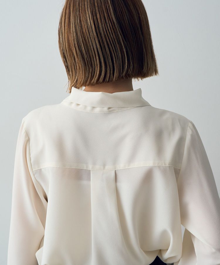 YECCA VECCA「メタルバーボウタイブラウス」|シャツ・ブラウス|