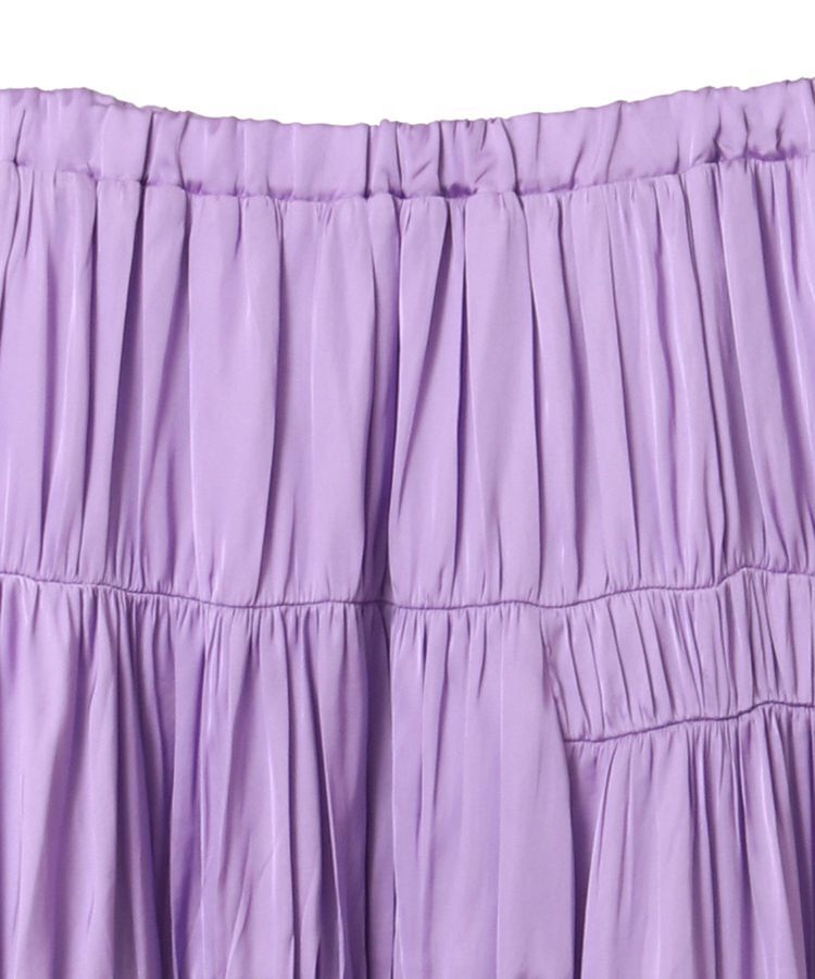 GARAGE OF GOOD CLOTHING「サテンティアードスカート」|フレア|