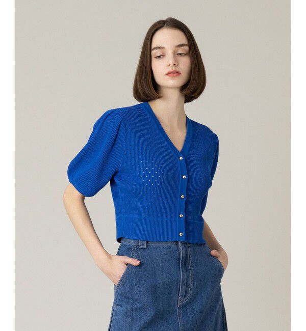 LOULOU WILLOUGHBY「【LOULOU WILLOUGHBY】アイレットポインテールカーディガン」|カーディガン|