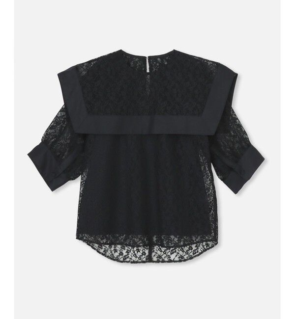 allureville「レーススクエアカラーブラウス」|シャツ・ブラウス|