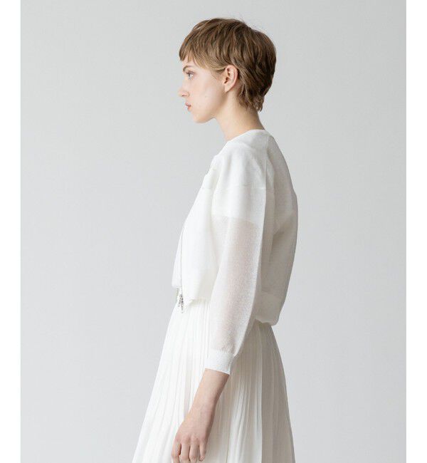 allureville「シアーラミーブルゾン」|カーディガン|