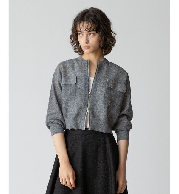 allureville「シアーラミーブルゾン」|カーディガン|