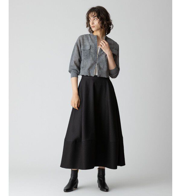 allureville「シアーラミーブルゾン」|カーディガン|