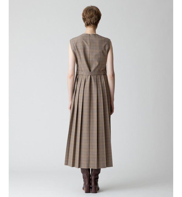 allureville「【allureville&times;otona MUSE】TRトロサイドスリットプリーツワンピース」|ワンピース|