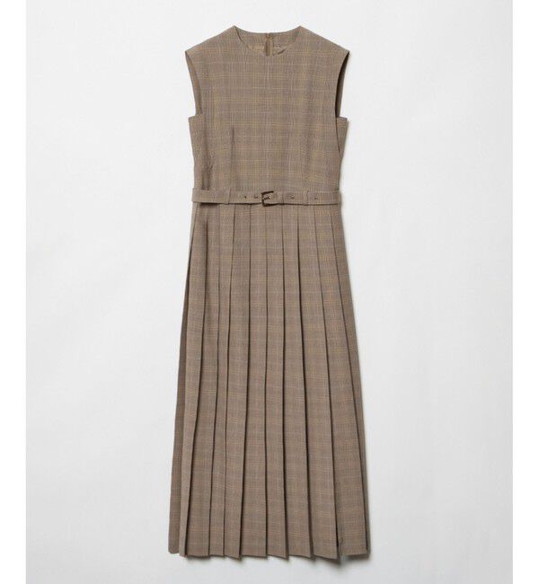 allureville「【allureville&times;otona MUSE】TRトロサイドスリットプリーツワンピース」|ワンピース|