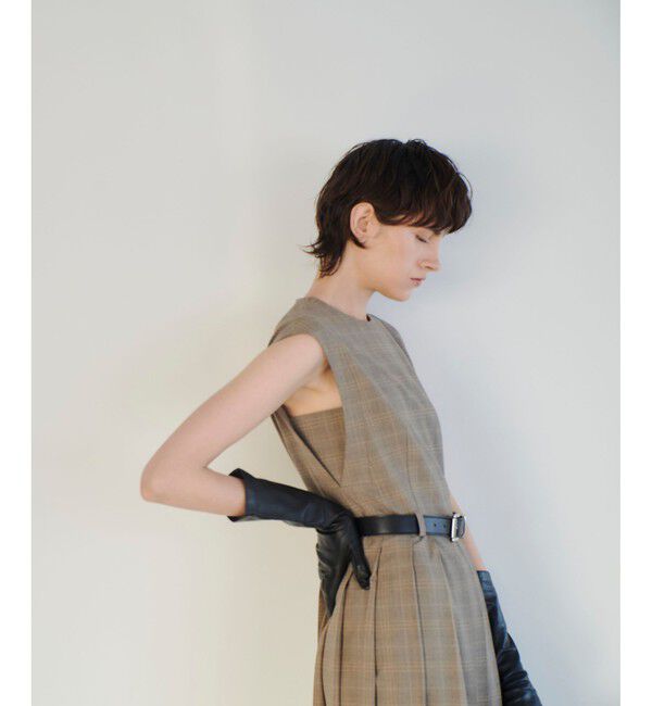 allureville「【allureville&times;otona MUSE】TRトロサイドスリットプリーツワンピース」|ワンピース|