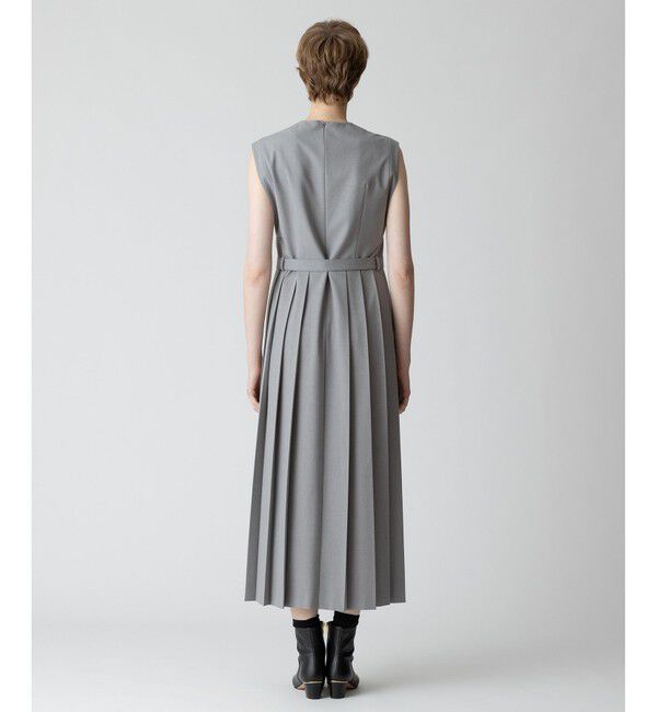 allureville「【allureville&times;otona MUSE】TRトロサイドスリットプリーツワンピース」|ワンピース|